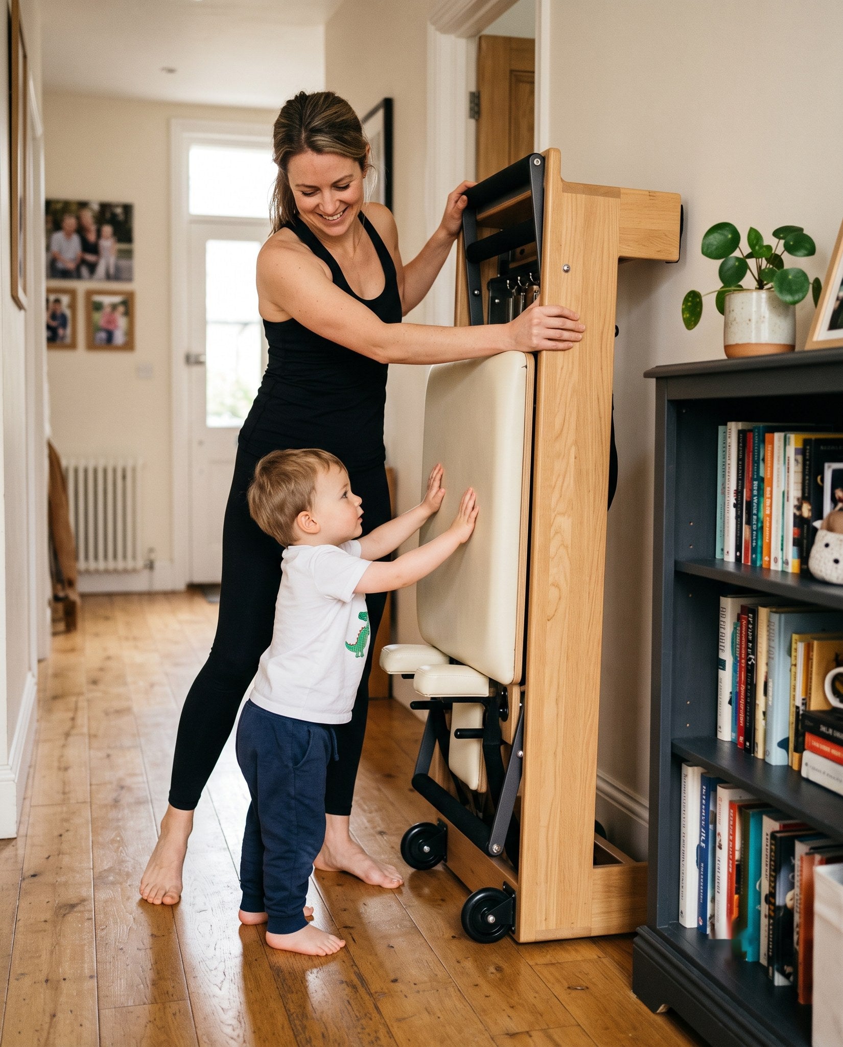 The Serelle Reformer folded for storage